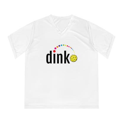 Women's Performance V-Neck T-Shirt - Dink Dots