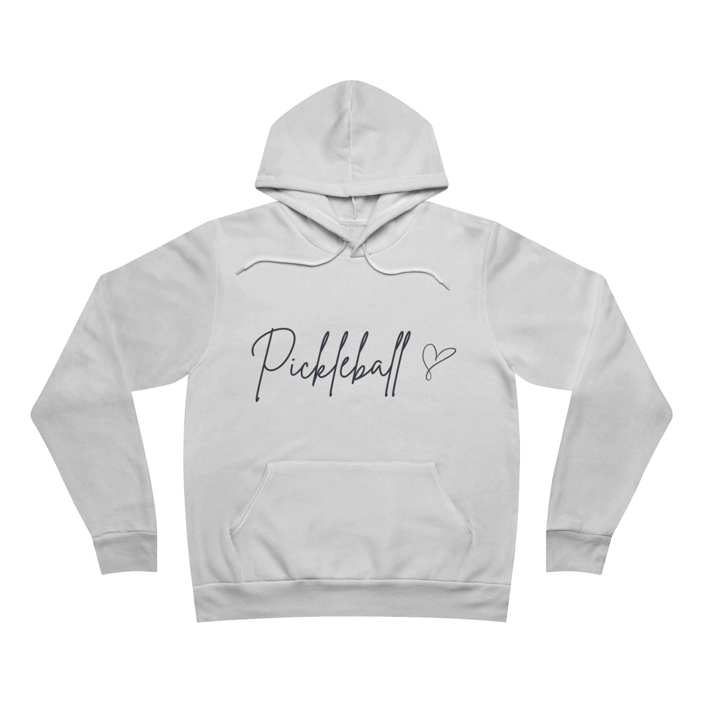 Unisex Hooded Sweatshirt Soft Fleece Pullover - Pickleball Cursive