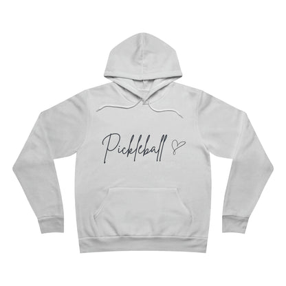 Unisex Hooded Sweatshirt Soft Fleece Pullover - Pickleball Cursive