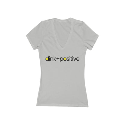 Women's Deep V-Neck Tee - Dink+Positive