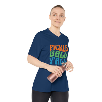 Women's Performance V-Neck T-Shirt - Pball Y'All