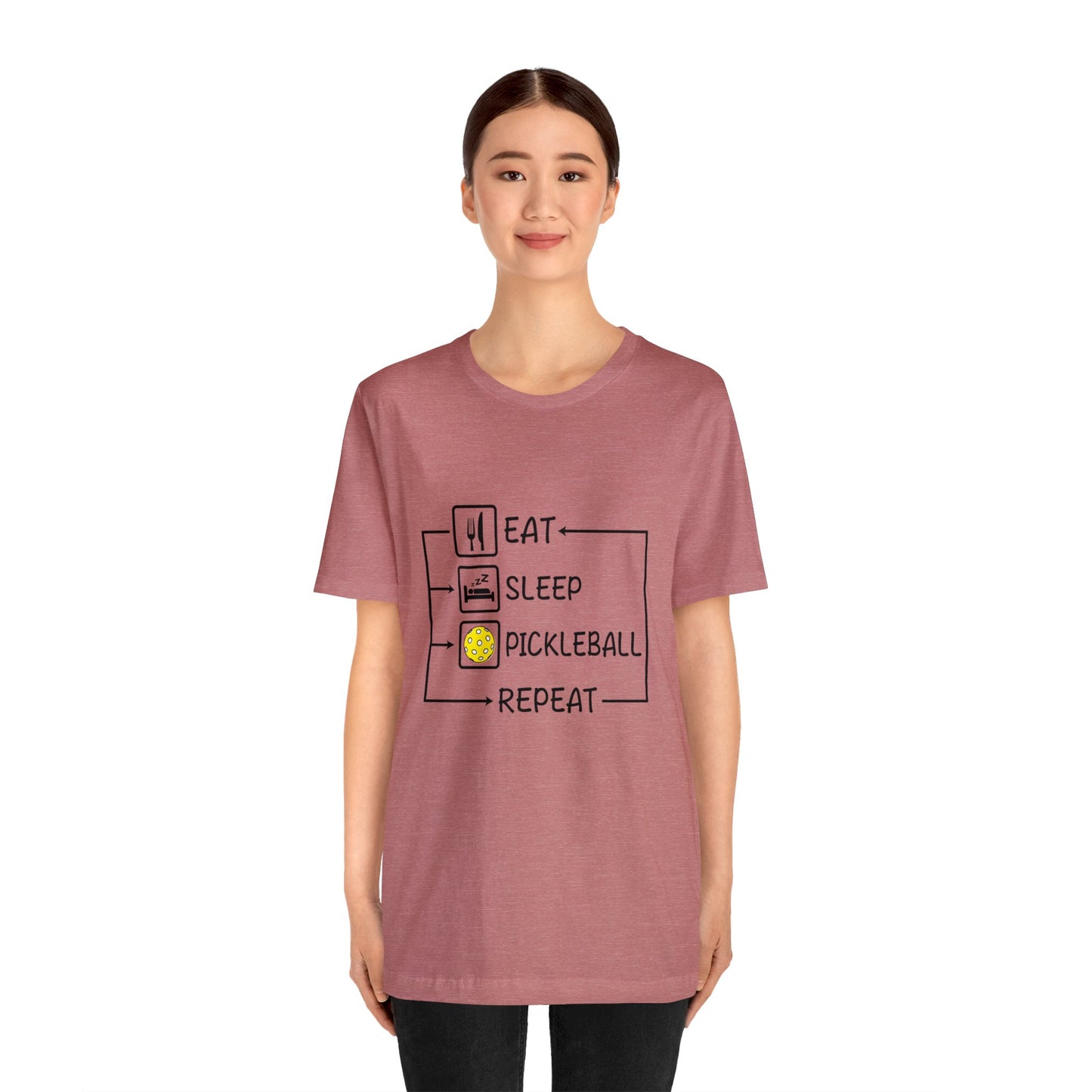 Unisex Soft Cotton Short Sleeve T (Bella+Canvas) - Eat Sleep Repeat