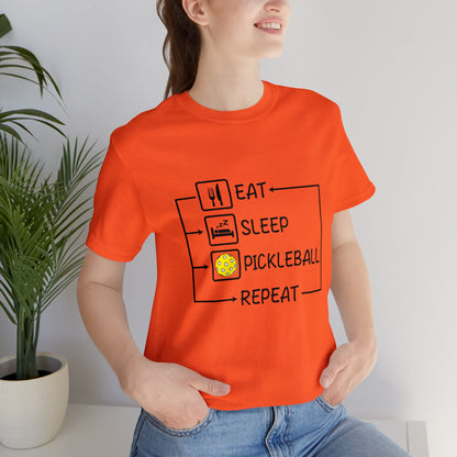 Unisex Soft Cotton Short Sleeve T (Bella+Canvas) - Eat Sleep Repeat