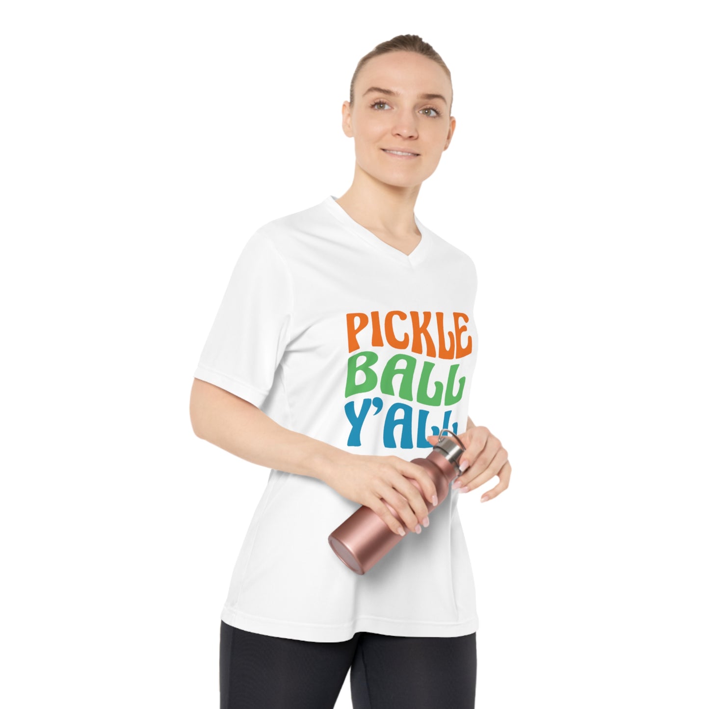 Women's Performance V-Neck T-Shirt - Pball Y'All