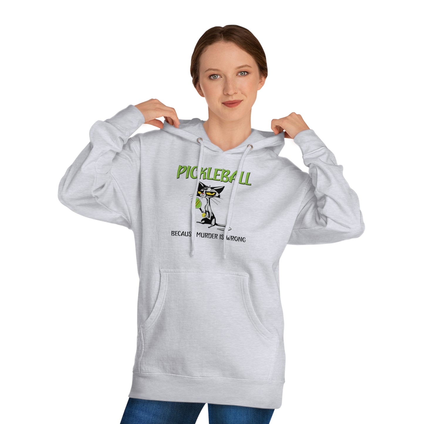 Unisex Hooded Sweatshirt Polyester Blend - Because