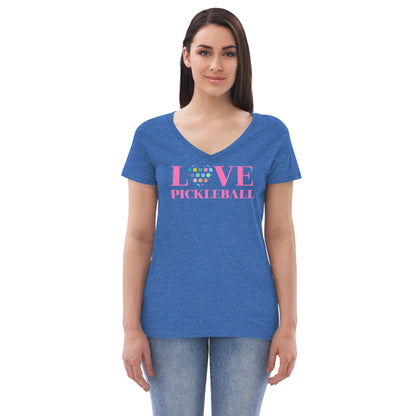 Women’s V-Neck Recycled Soft - Love Paster