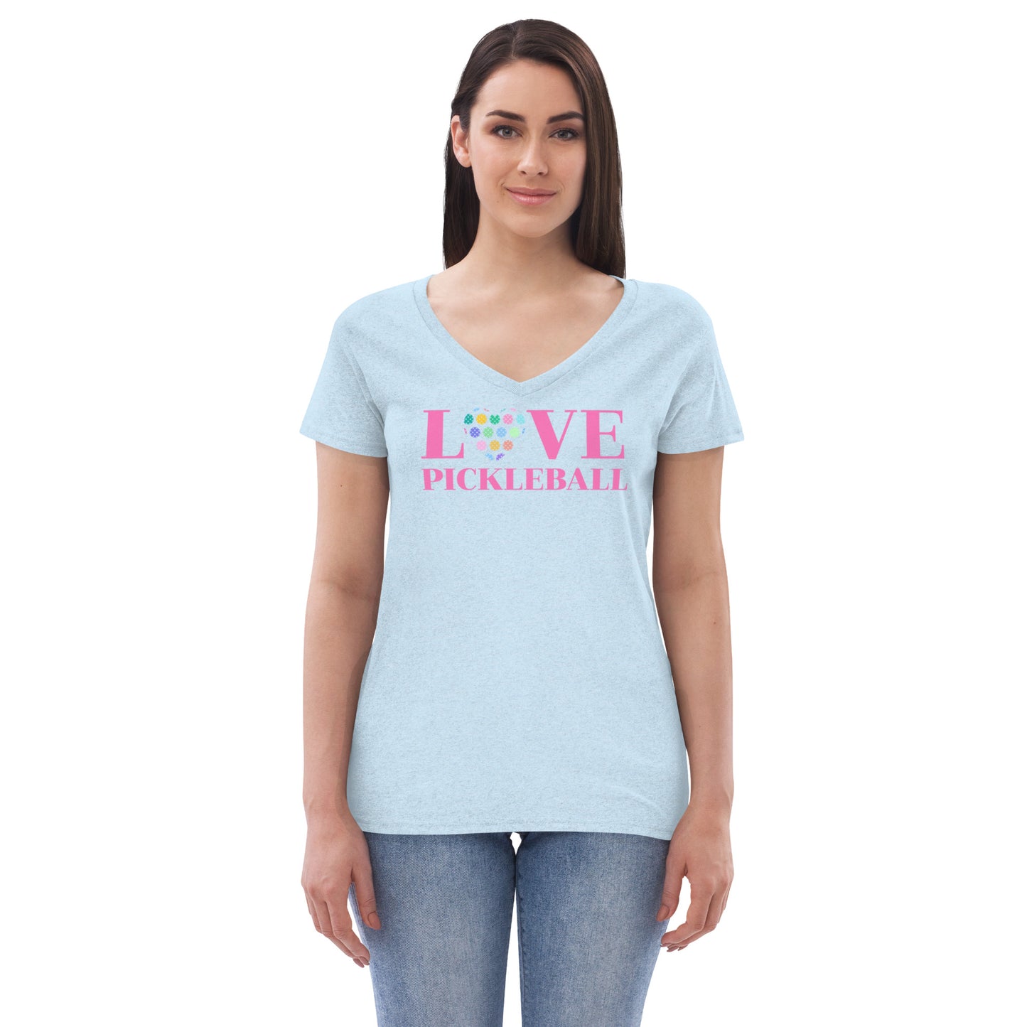 Women’s V-Neck Recycled Soft - Love Paster