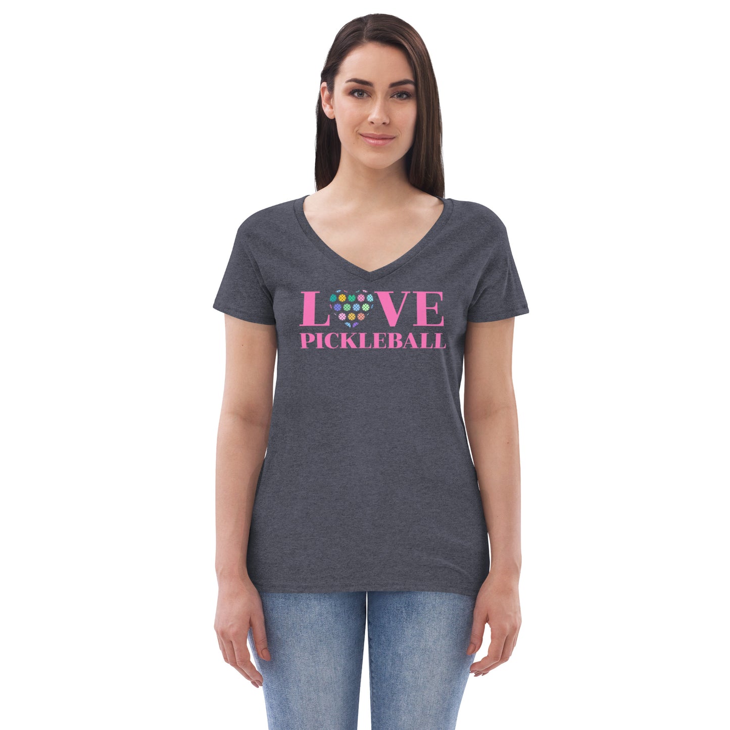 Women’s V-Neck Recycled Soft - Love Paster