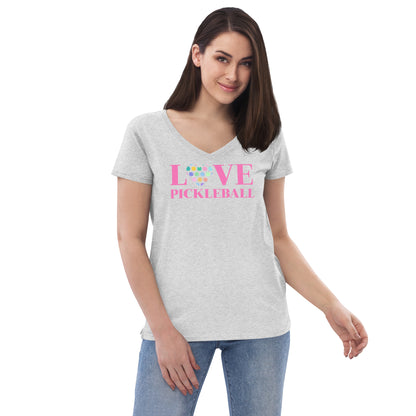 Women’s V-Neck Recycled Soft - Love Paster