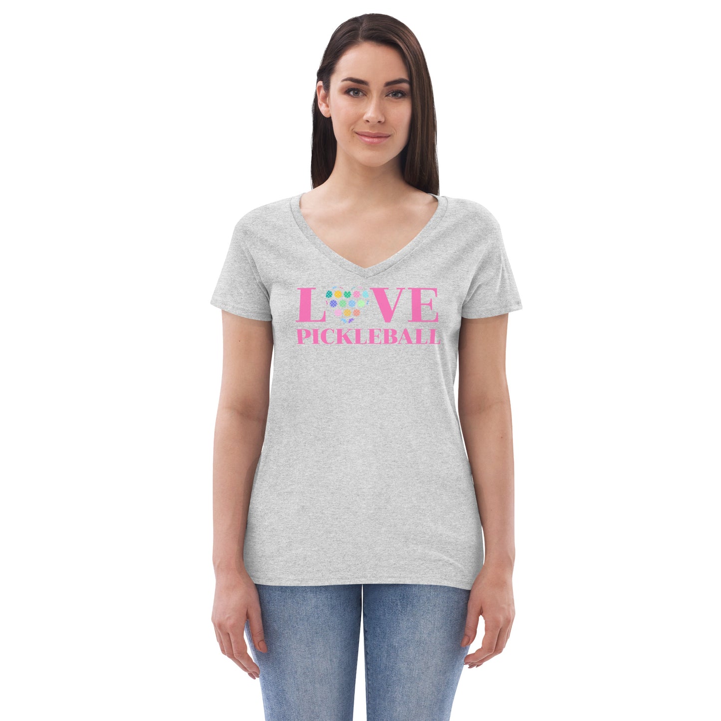 Women’s V-Neck Recycled Soft - Love Paster