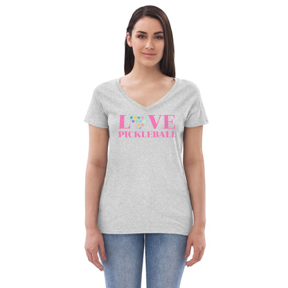 Women’s V-Neck Recycled Soft - Love Paster