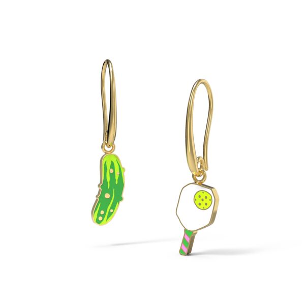 Pickle + Ball Earrings Thumbnail
