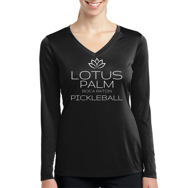 Ladies Long Sleeve PosiCharge ® Competitor™ V Neck Tee Thumbnail