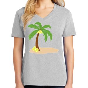 Ladies Core Cotton V Neck Tee Thumbnail