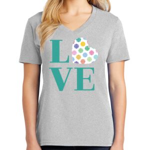 Ladies Core Cotton V Neck Tee Thumbnail